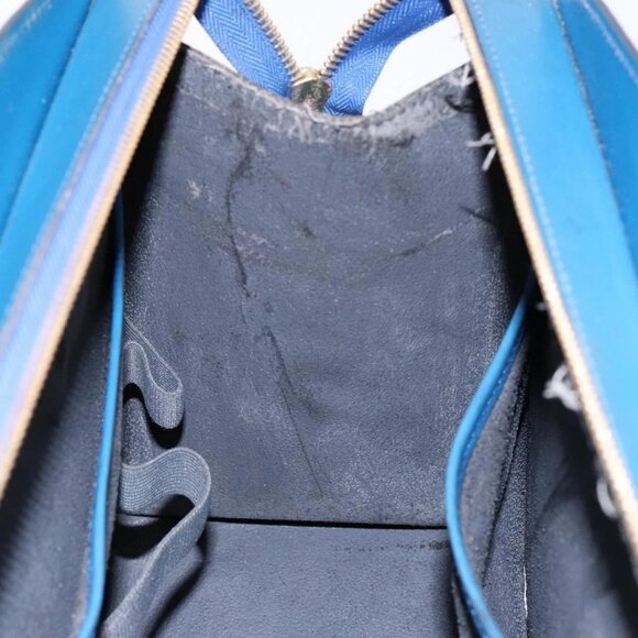 LOUIS VUITTON Epi Riviera Hand Bag Blue M48185 LV Auth 141384 - Picture 10 of 16